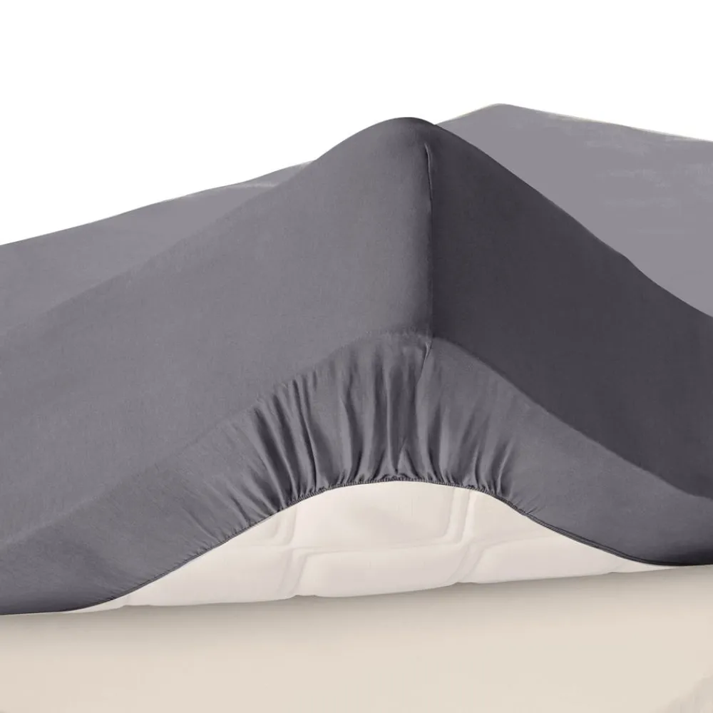 Becquet Drap-housse percale grands bonnets 32 cm - Lauréat< Les Matières|Drap-Housse Grands Bonnets