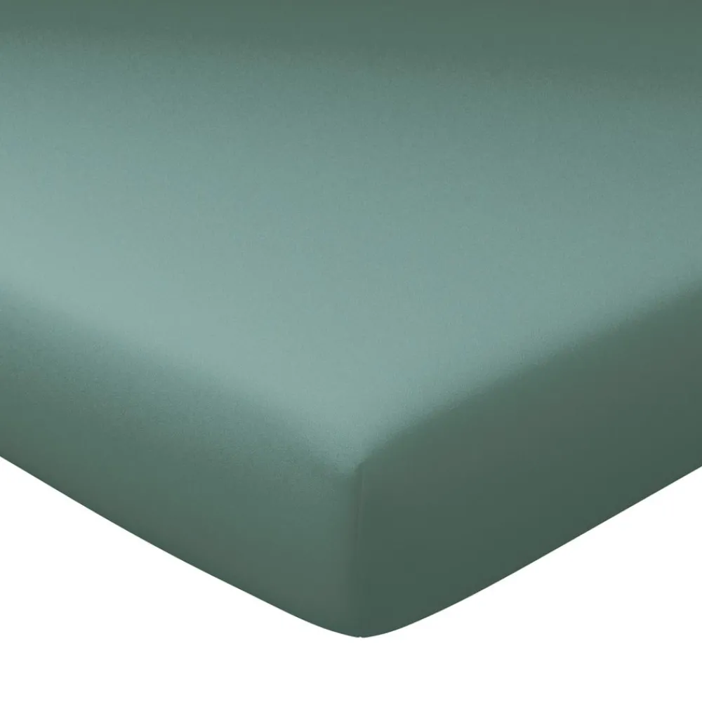 Becquet Drap-housse percale grands bonnets 32 cm - Lauréat< Les Matières|Drap-Housse Grands Bonnets