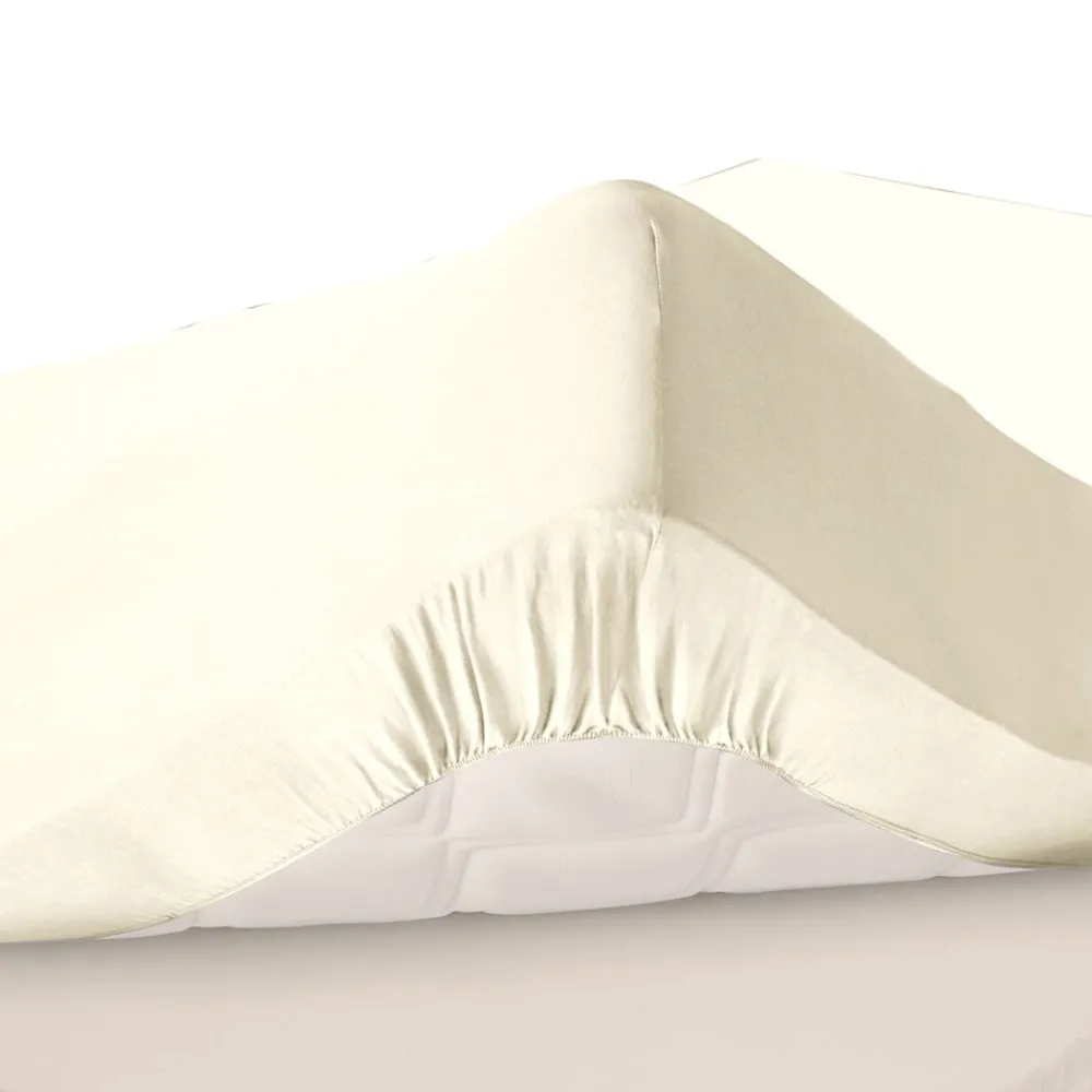 Becquet Drap-housse percale grands bonnets 32 cm - Lauréat< Les Matières|Drap-Housse Grands Bonnets