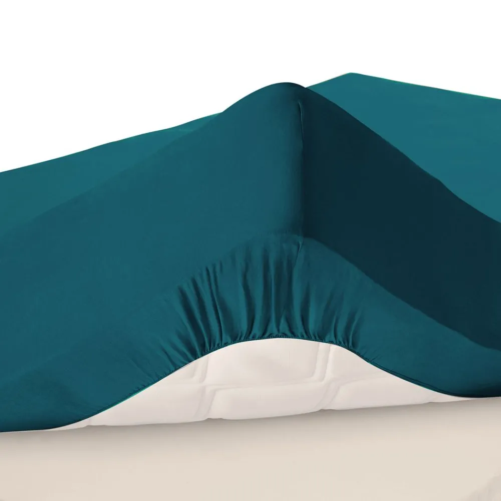 Becquet Drap-housse percale grands bonnets 32 cm - Lauréat< Les Matières|Drap-Housse Grands Bonnets