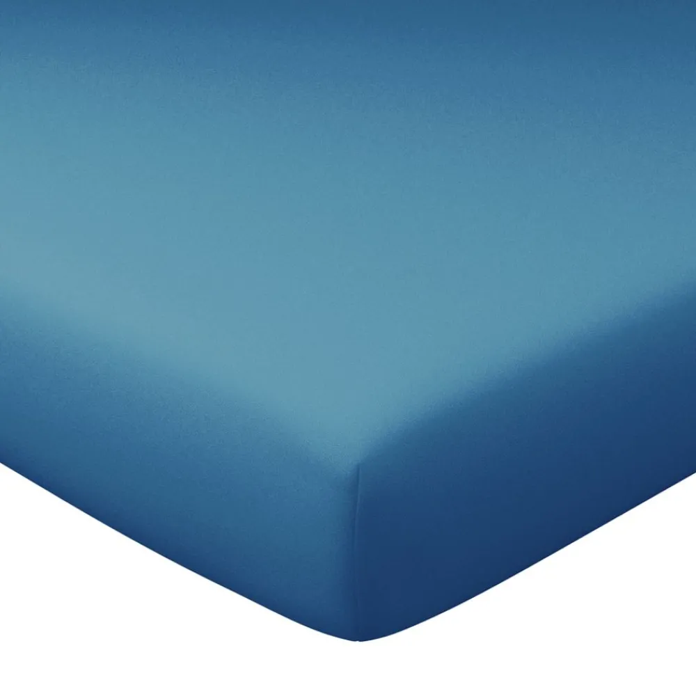 Becquet Drap-housse percale grands bonnets 32 cm - Lauréat< Les Matières|Drap-Housse Grands Bonnets
