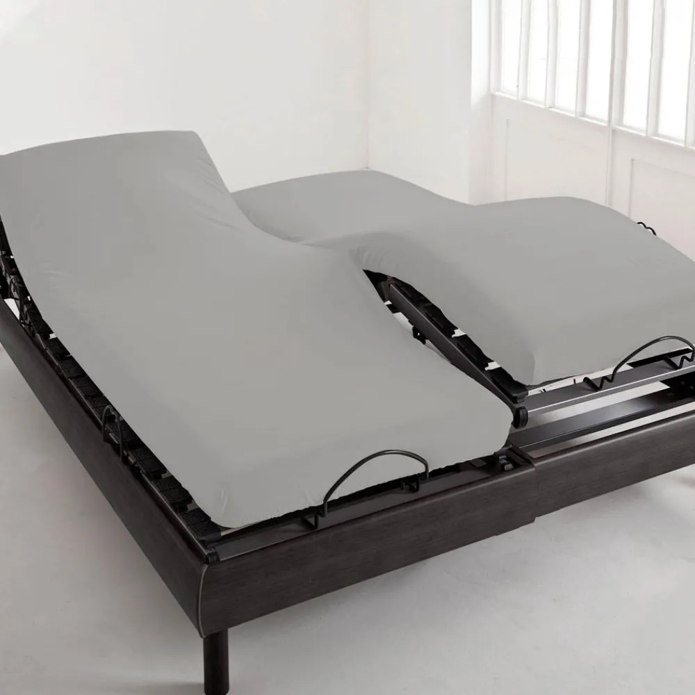 Becquet Drap-housse percale tête et pieds relevables - Lauréat< Les Matières|Drap-Housse Pour Lit Articulé