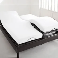 Becquet Drap-housse percale tête et pieds relevables - Lauréat< Les Matières|Drap-Housse Pour Lit Articulé