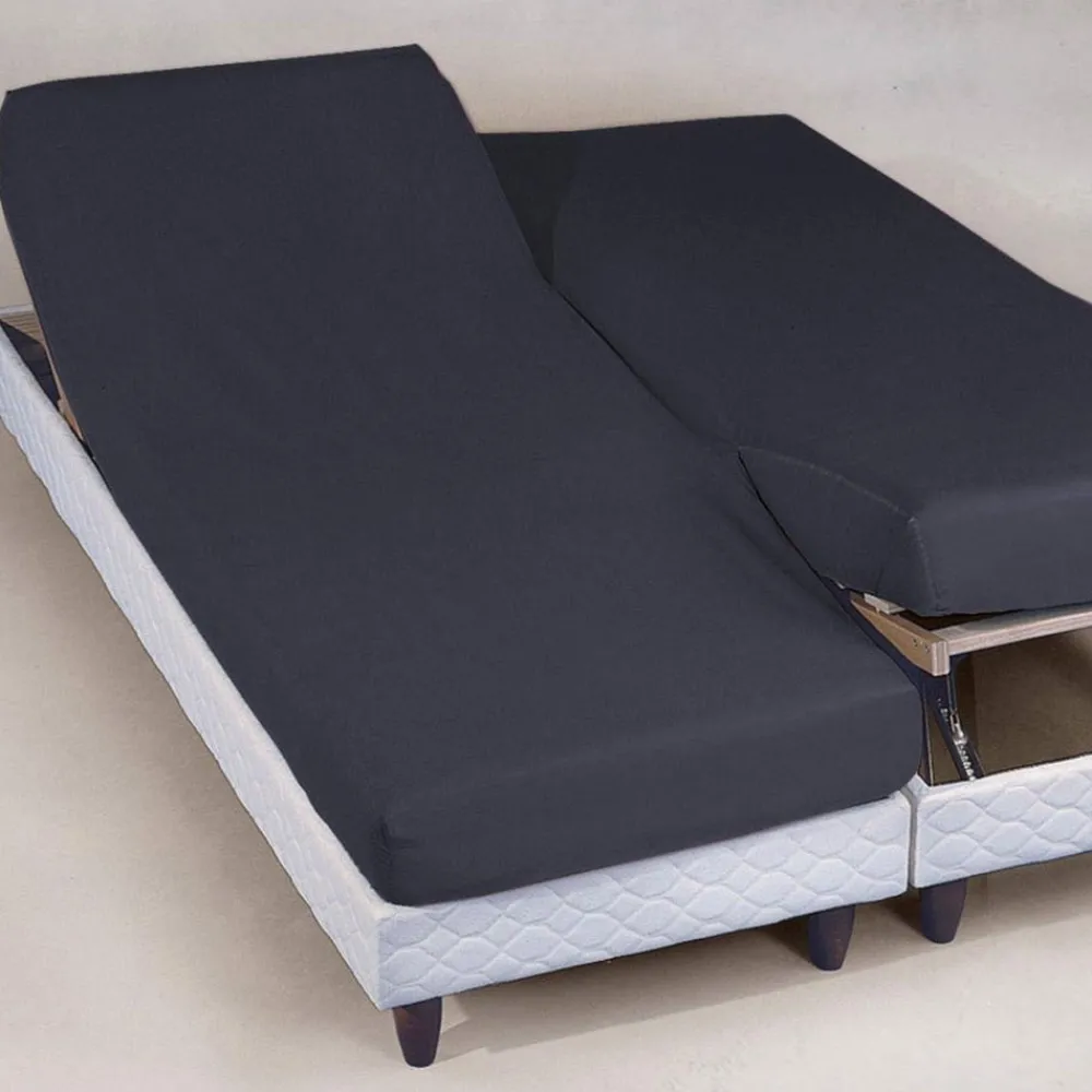 Becquet Drap-housse percale tête et pieds relevables - Lauréat< Les Matières|Drap-Housse Pour Lit Articulé