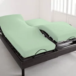 Becquet Drap-housse pur coton tête et pieds relevables Lauréat< Les Matières|Drap-Housse Pour Lit Articulé