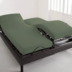 Becquet Drap-housse pur coton tête et pieds relevables Lauréat< Les Matières|Drap-Housse Pour Lit Articulé