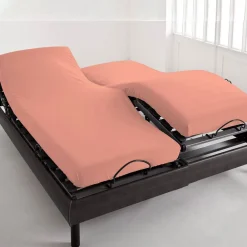 Becquet Drap-housse pur coton tête et pieds relevables Lauréat< Les Matières|Drap-Housse Pour Lit Articulé