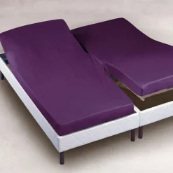 Becquet Drap-housse pur coton tête et pieds relevables Lauréat< Les Matières|Drap-Housse Pour Lit Articulé