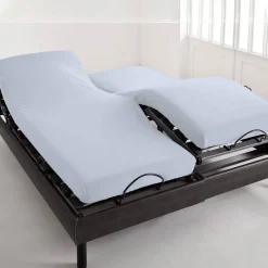 Becquet Drap-housse pur coton tête et pieds relevables Lauréat< Les Matières|Drap-Housse Pour Lit Articulé