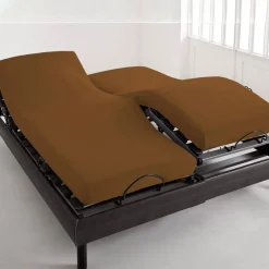 Becquet Drap-housse pur coton tête et pieds relevables Lauréat< Les Matières|Drap-Housse Pour Lit Articulé