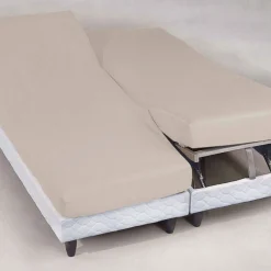Becquet Drap-housse pur coton tête et pieds relevables Lauréat< Les Matières|Drap-Housse Pour Lit Articulé