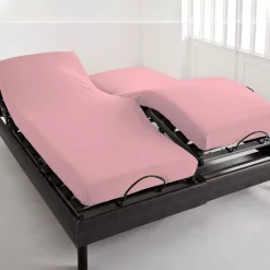 Becquet Drap-housse pur coton tête et pieds relevables Lauréat< Les Matières|Drap-Housse Pour Lit Articulé