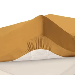 Becquet Drap-housse toile pur coton grands bonnets 32 cm Lauréat< Les Matières|Drap-Housse Grands Bonnets