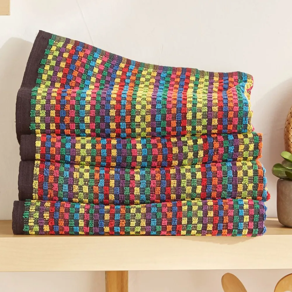 Becquet Essuie-mains multicolores - lot de 3 ou de 6< Idées Cuisine|Idées Cuisine