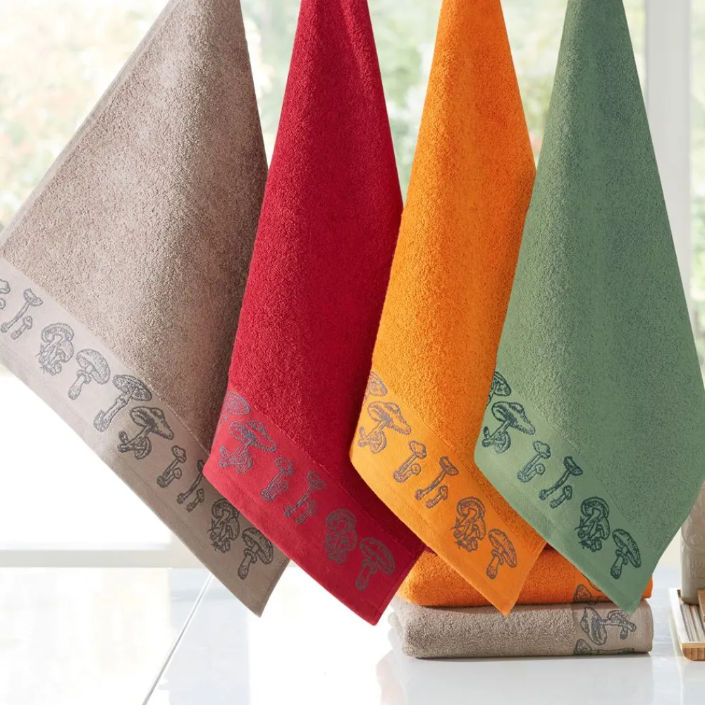 Becquet Essuie-mains éponge motif champignos< Idées Cuisine|Idées Cuisine