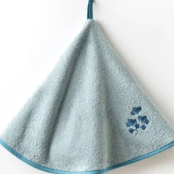 Becquet Essuie-mains rond broderie herbe aromatique< Idées Cuisine|Idées Cuisine