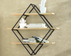 Becquet Etagère murale bois et métal< Rangement, Gain De Place|Meuble, Étagère