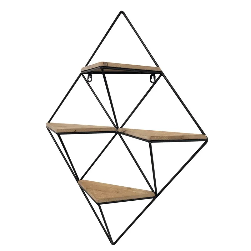 Becquet Etagère murale bois et métal< Rangement, Gain De Place|Meuble, Étagère