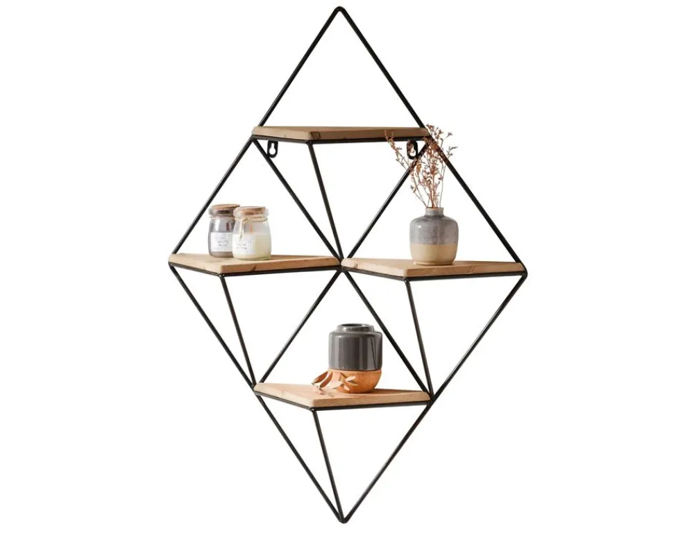 Becquet Etagère murale bois et métal< Rangement, Gain De Place|Meuble, Étagère