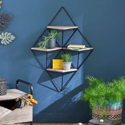 Becquet Etagère murale bois et métal< Rangement, Gain De Place|Meuble, Étagère