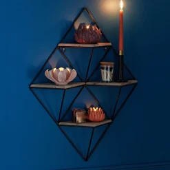 Becquet Etagère murale bois et métal< Rangement, Gain De Place|Meuble, Étagère