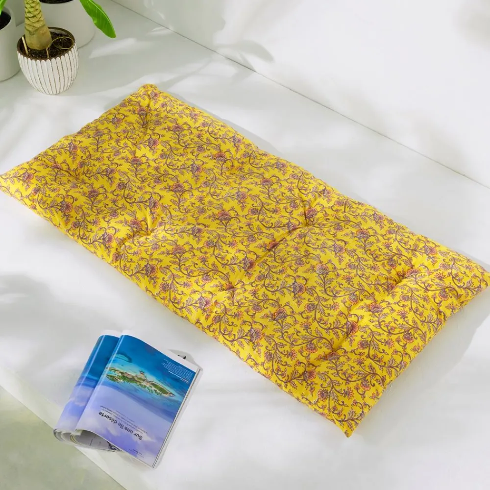 Becquet Futon déco motif perse - CRÉATION< Rideau Et Déco Textile|Pouf, Matelas, Futon
