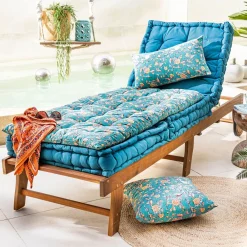 Becquet Futon déco motif perse - CRÉATION< Rideau Et Déco Textile|Pouf, Matelas, Futon