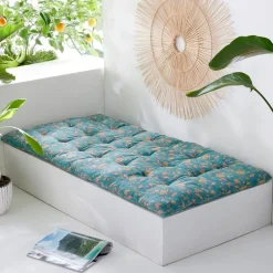 Becquet Futon déco motif perse - CRÉATION< Rideau Et Déco Textile|Pouf, Matelas, Futon