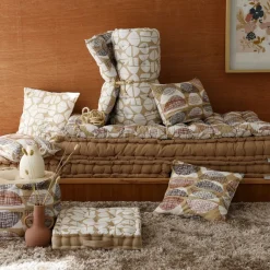 Becquet Futon imprimé double face< Rideau Et Déco Textile|Pouf, Matelas, Futon