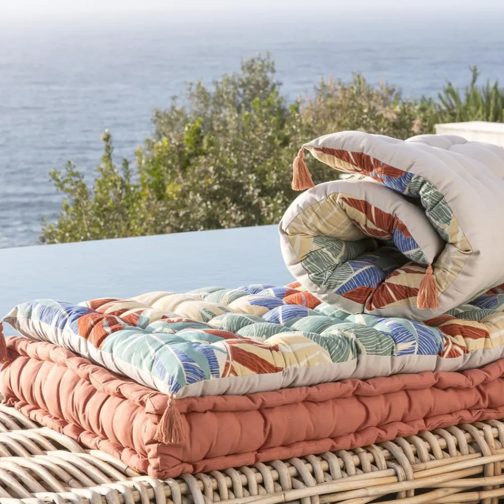 Becquet Futon imprimé hawaïen< Rideau Et Déco Textile|Pouf, Matelas, Futon