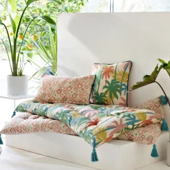 Becquet Futon motif géométrique - CRÉATION< Rideau Et Déco Textile|Pouf, Matelas, Futon