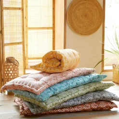 Becquet Futon motif palmettes< Rideau Et Déco Textile|Pouf, Matelas, Futon