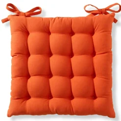 Becquet Galette de chaise capitonnée carrée - Lot de 2< Décoration Textile Unie|Galette De Chaise, Housse De Chaise