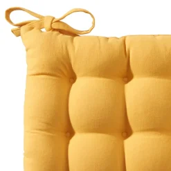 Becquet Galette de chaise capitonnée carrée - Lot de 2< Décoration Textile Unie|Galette De Chaise, Housse De Chaise