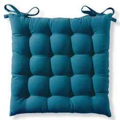Becquet Galette de chaise capitonnée carrée - Lot de 2< Décoration Textile Unie|Galette De Chaise, Housse De Chaise