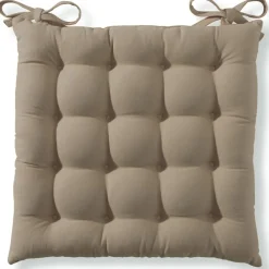 Becquet Galette de chaise capitonnée carrée - Lot de 2< Décoration Textile Unie|Galette De Chaise, Housse De Chaise