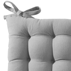 Becquet Galette de chaise capitonnée carrée - Lot de 2< Décoration Textile Unie|Galette De Chaise, Housse De Chaise