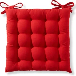 Becquet Galette de chaise capitonnée carrée - Lot de 2< Décoration Textile Unie|Galette De Chaise, Housse De Chaise