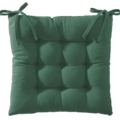 Becquet Galette de chaise capitonnée DOUBLE FACE - CRÉATION< Rideau Et Déco Textile|Décoration Textile Unie