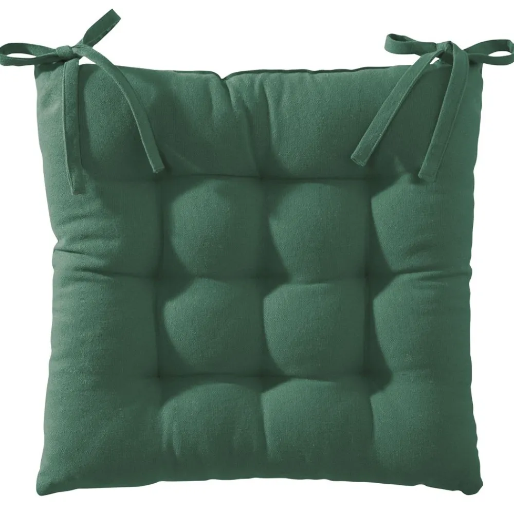 Becquet Galette de chaise capitonnée DOUBLE FACE - CRÉATION< Rideau Et Déco Textile|Décoration Textile Unie