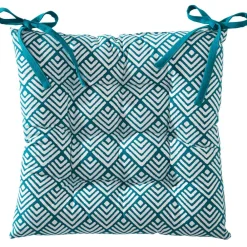 Becquet Galette de chaise capitonnée DOUBLE FACE - CRÉATION< Rideau Et Déco Textile|Décoration Textile Unie