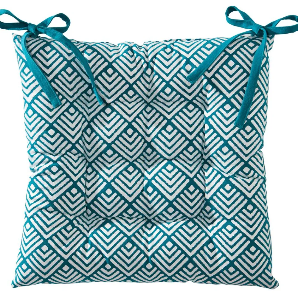 Becquet Galette de chaise capitonnée DOUBLE FACE - CRÉATION< Rideau Et Déco Textile|Décoration Textile Unie