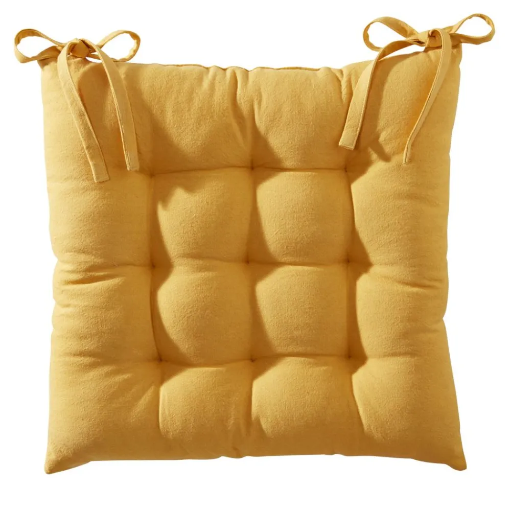 Becquet Galette de chaise capitonnée DOUBLE FACE - CRÉATION< Rideau Et Déco Textile|Décoration Textile Unie