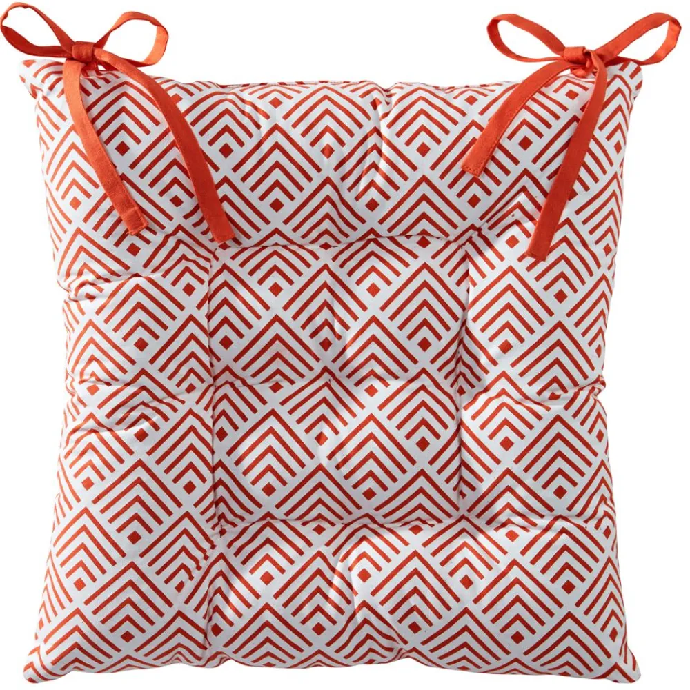 Becquet Galette de chaise capitonnée DOUBLE FACE - CRÉATION< Rideau Et Déco Textile|Décoration Textile Unie