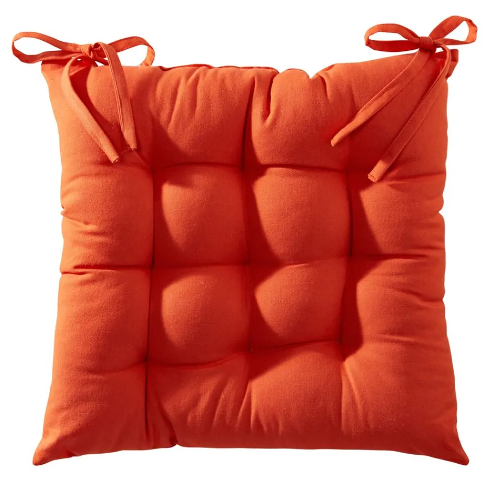 Becquet Galette de chaise capitonnée DOUBLE FACE - CRÉATION< Rideau Et Déco Textile|Décoration Textile Unie
