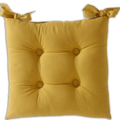 Becquet Galette de chaise carrée - Lot de 2< Décoration Textile Unie|Galette De Chaise, Housse De Chaise