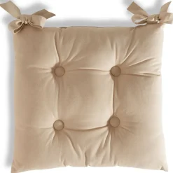 Becquet Galette de chaise carrée - Lot de 2< Décoration Textile Unie|Galette De Chaise, Housse De Chaise