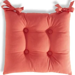 Becquet Galette de chaise carrée - Lot de 2< Décoration Textile Unie|Galette De Chaise, Housse De Chaise