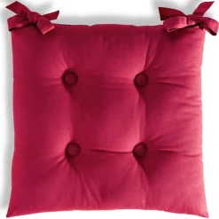 Becquet Galette de chaise carrée - Lot de 2< Décoration Textile Unie|Galette De Chaise, Housse De Chaise