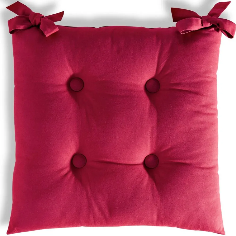 Becquet Galette de chaise carrée - Lot de 2< Décoration Textile Unie|Galette De Chaise, Housse De Chaise